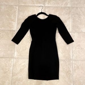 Zara Bodycon Backless Dress with Sleeves